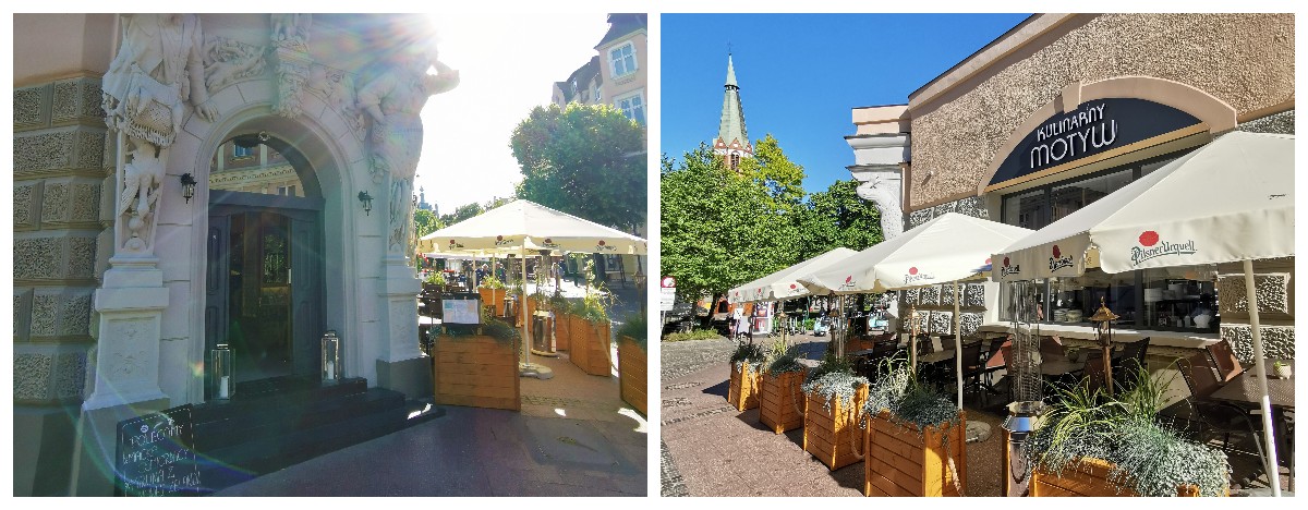 Tak współcześnie prezentuje się dawny dom handlowy. Mieści się tu restauracja Kulinarny Motyw.